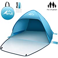 BFULL Pop Up Tienda de playa con una puerta que se puede cerrar para 1-3 personas- Carpas automáticas contra rayos UV…